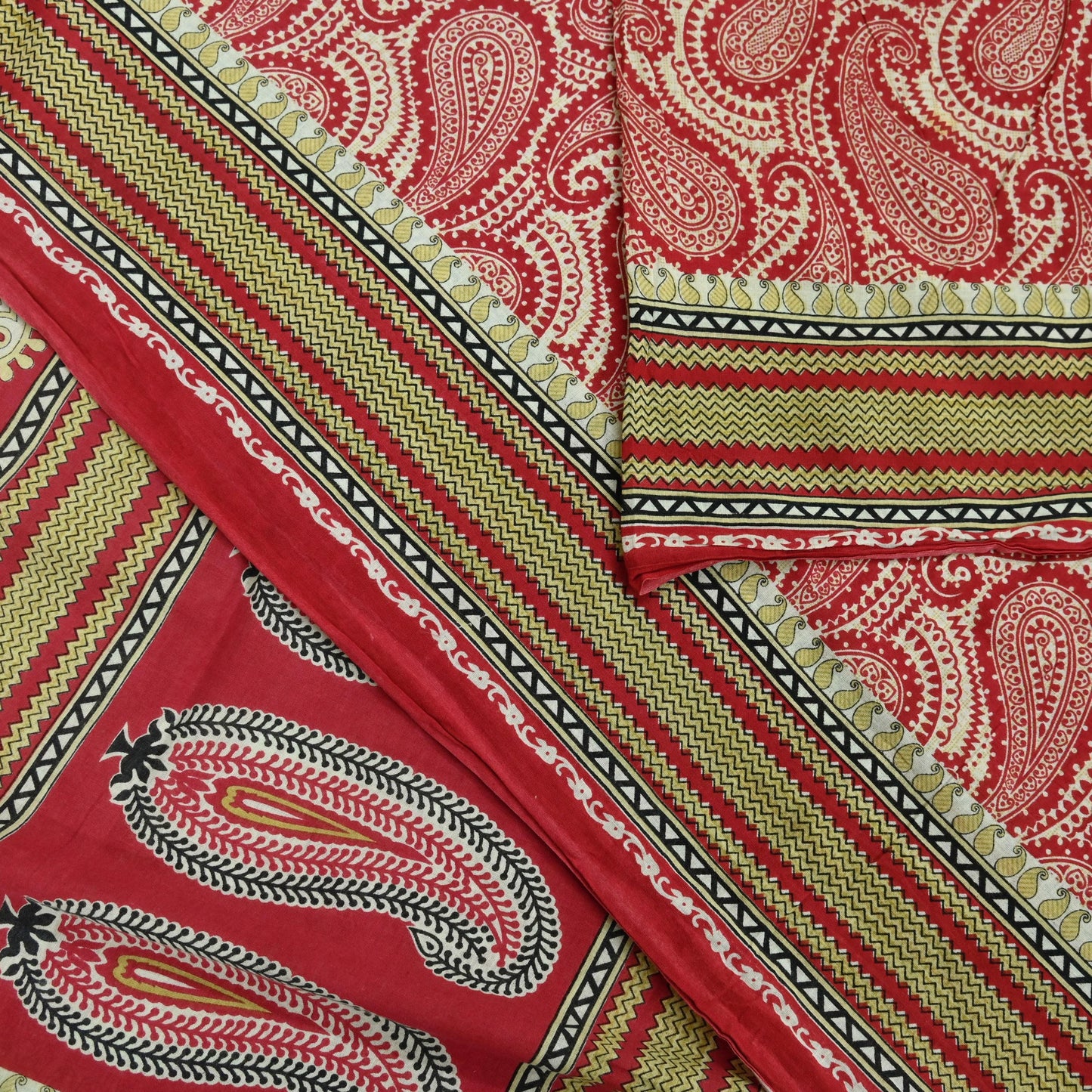 Indian Vintage Sari Ivory & Pink Printed Blend Cotton Saree Craft Fabric 5Yd Soft Sewing Sarong Wrap Boho Floral Dress making Crafting