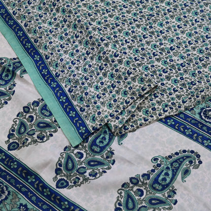 Indian Vintage  Sari Pink & Green Pure Silk Printed Sarees 5yd Sewing Craft Fabric Dress Making Soft Floral Ethnic Quilting Crafting