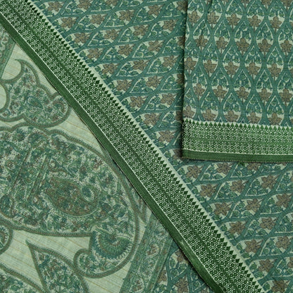 Indian Vintage Sari Ivory Pure Cotton Hand Block Printed Sarees 5Yd Craft Fabric Soft Sewing Sarong Dress Making Quilting Crafting