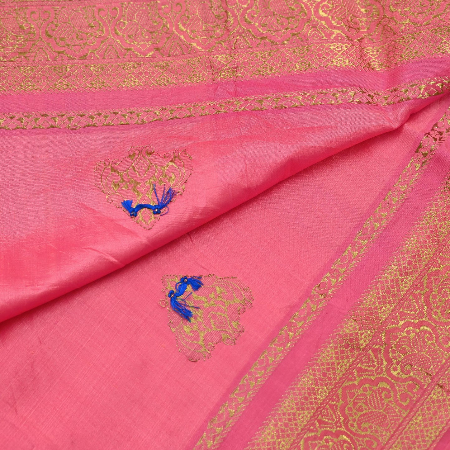 Indian Vintage Pink Dupatta Long Stole Pure silk Woven Banarasi Scarves Veil Scarf Wrap Hippie Boho Soft Floral Zari