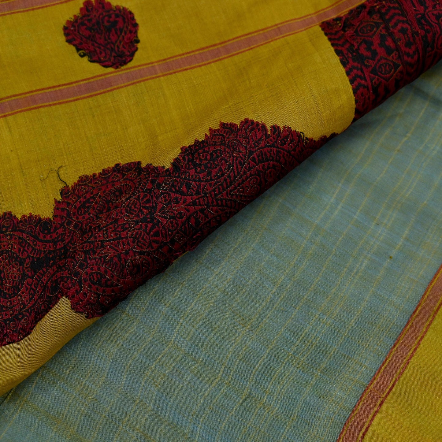 Indian Vintage Sarees Green 100% Pure Silk  Hand Woven Sari Craft Fabric 5Yd Ethnic Floral Dress making Crafting Upcycle Quilting