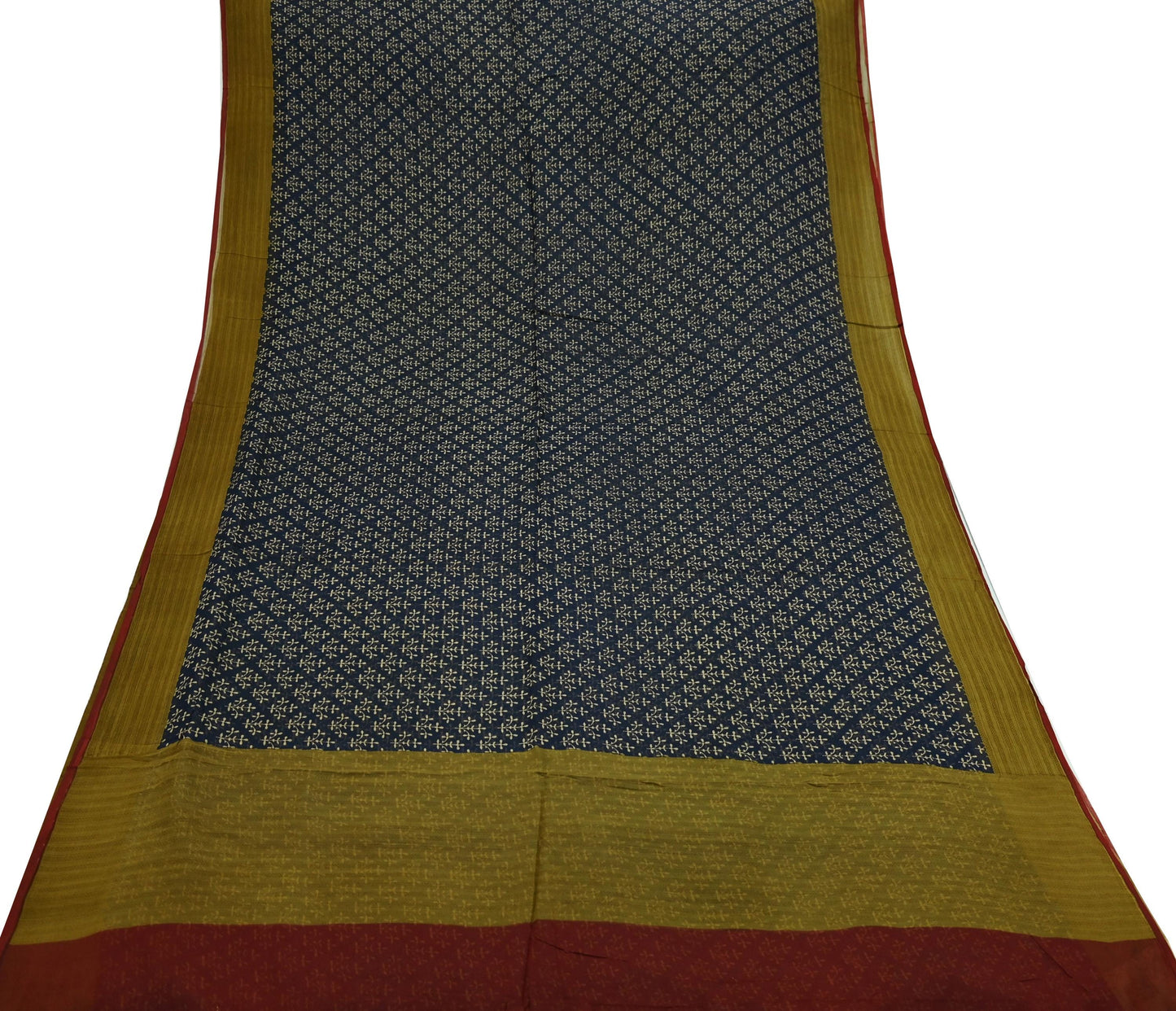 Indian Women Vintage Black Saree Pure Chiffon Silk Printed Sari Craft Fabric Sewing 6Yd Soft Light Sari Dress Making