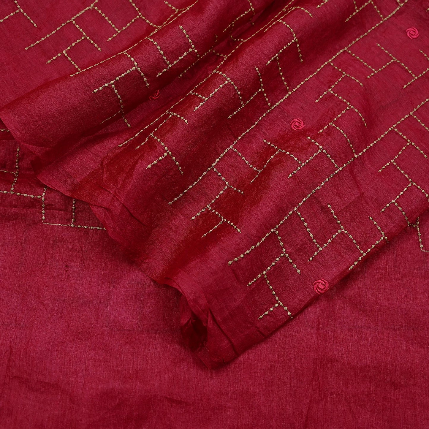 Indian Vintage Pink Dupatta Pure silk Long Stole Hand Embroidered Scarves Floral Design Stole Veil Wrap