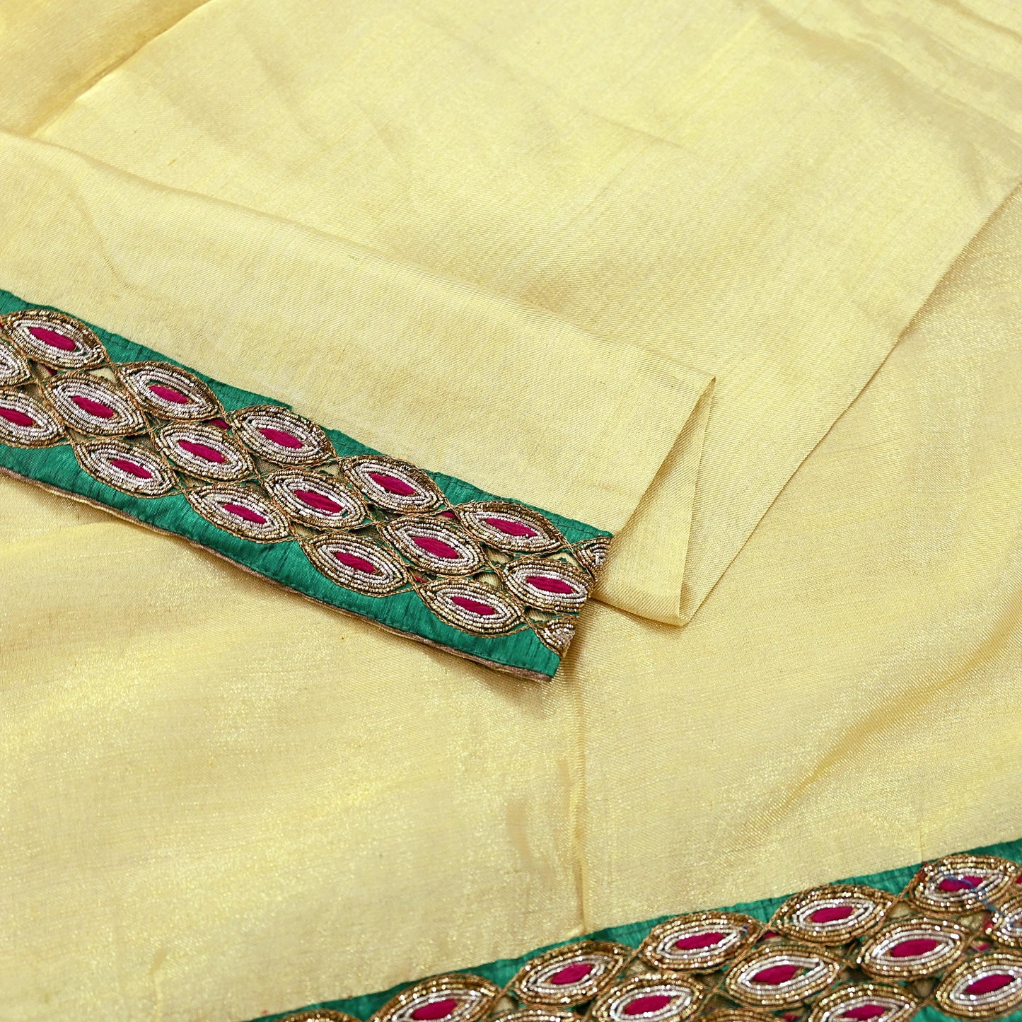 Indian Vintage Heavy Golden Dupatta Tissue Silk Long Stole Hand Embroidered Designer By Sabyasachi Veil Scarves Wedding/Bridal Wear
