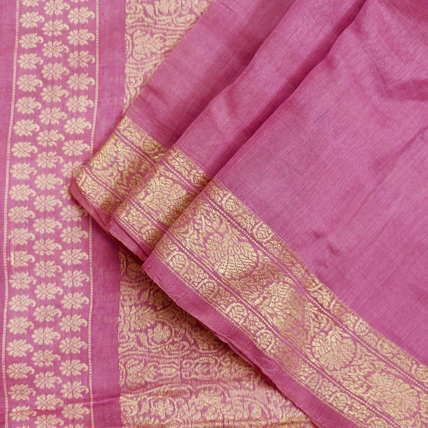 Indian Vintage Dupatta Pink Long Stole Hand Woven Pure Chanderi Silk Scarves Veil Zari Soft Fringes Scarf Wrap Boho