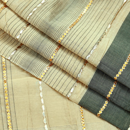 Indian Vintage Dupatta Ivory Long Stole Pure Silk Hand Embroidered Woven Fabric Scarves Veil Scarf Wrap Soft Hijab Party wear veil