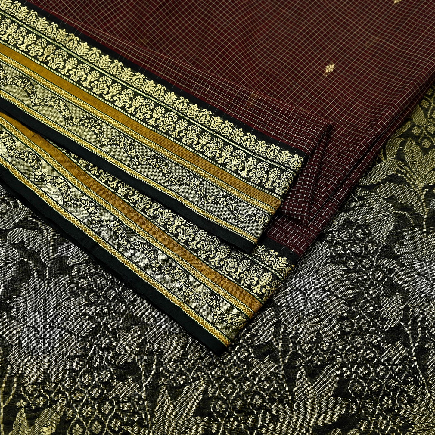 Indian Vintage Sari Pure Cotton Hand Woven Sarees Craft Fabric 5yd Ethnic Floral Crafting Upcycle Quilting Dress Making Quilting