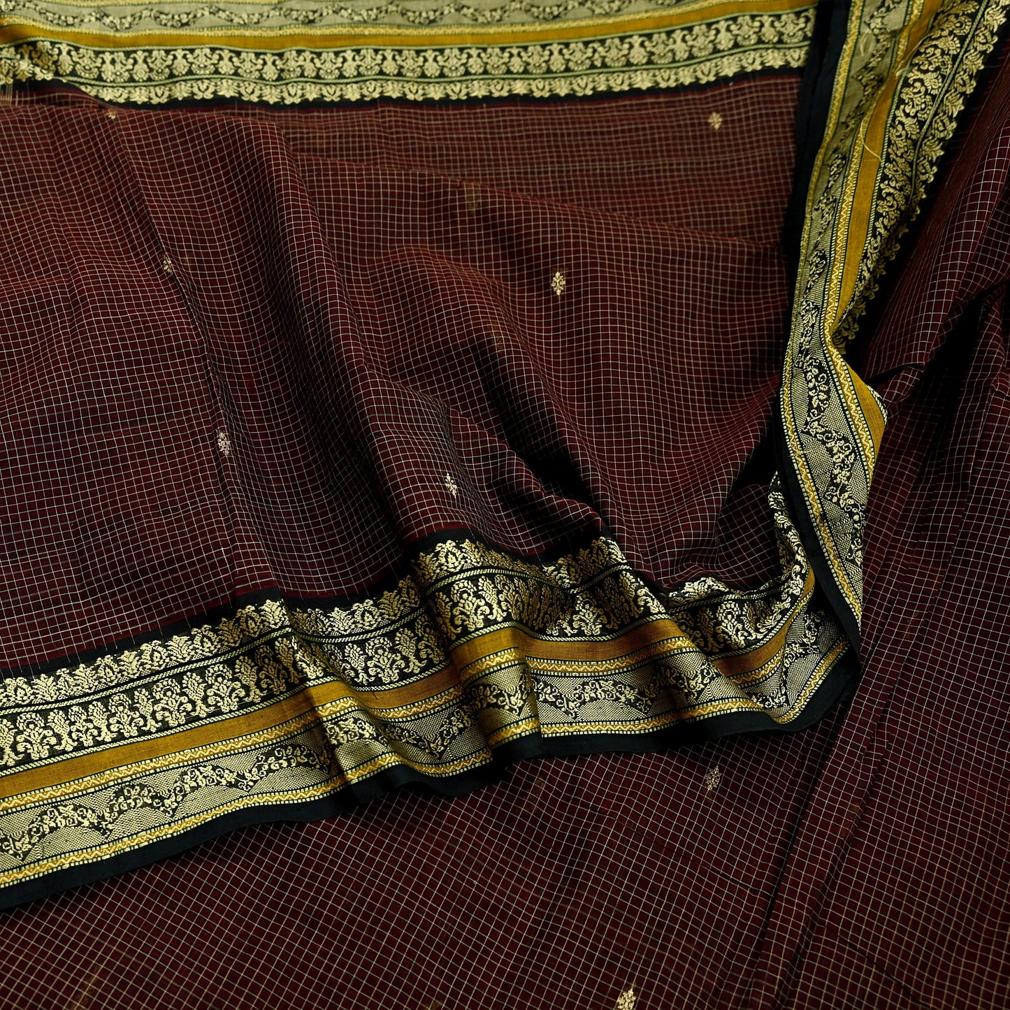 Indian Vintage Sari Pure Cotton Hand Woven Sarees Craft Fabric 5yd Ethnic Floral Crafting Upcycle Quilting Dress Making Quilting