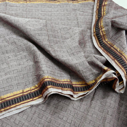 Indian Vintage Sari Pure Cotton Hand Woven Sarees Craft Fabric 5yd Ethnic Floral Crafting Upcycle Quilting Dress Making Quilting