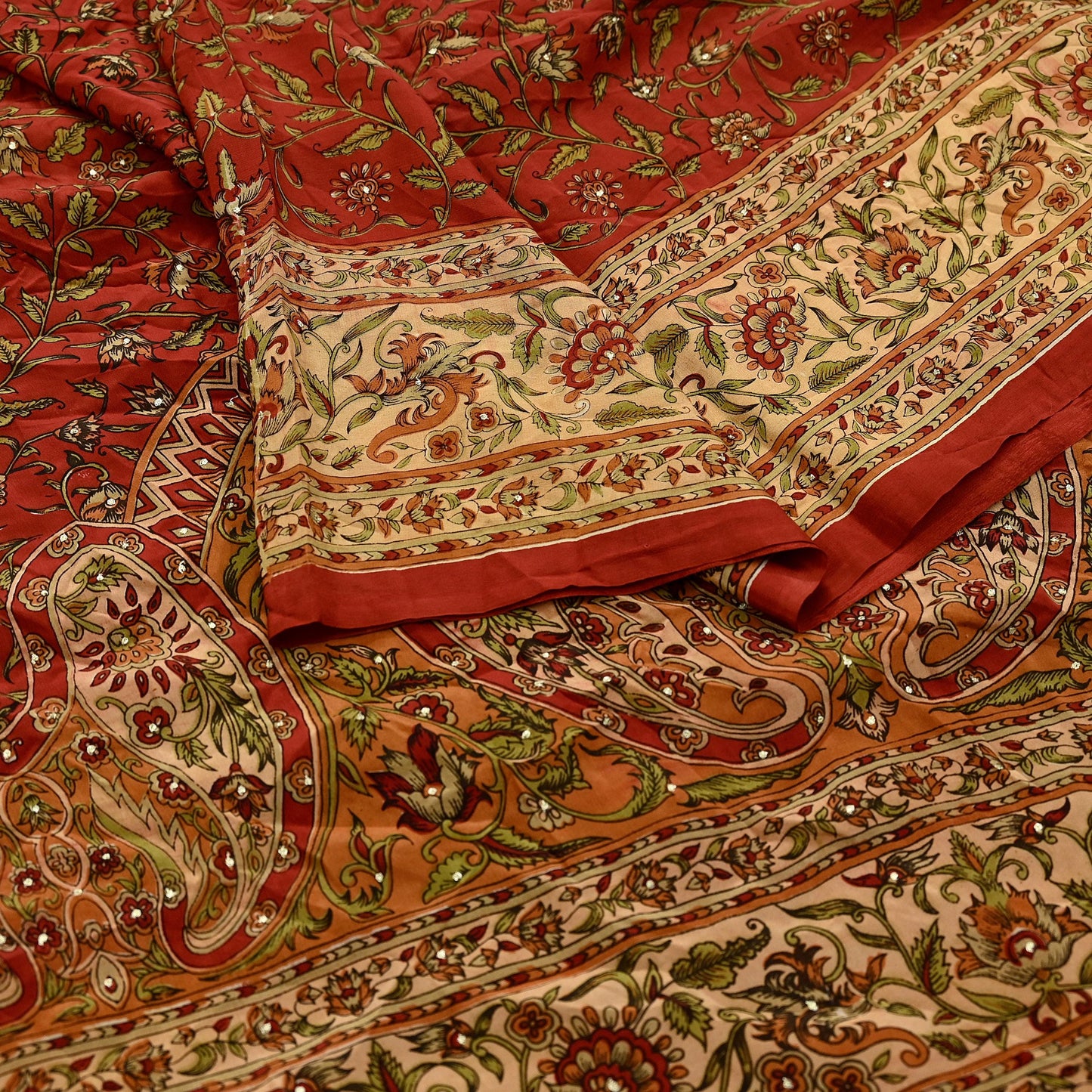 Indian Pre-owned Pure Silk Hand Embroidered Ritu Kumar Designer Lehenga And Dupatta Set Ethnic Bollywood Party Wear