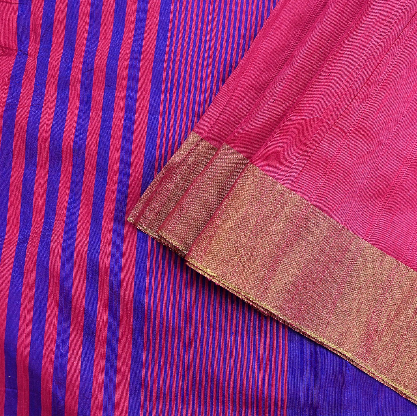 Indian Vintage Sarees Artificial Silk Embroidered Sari Craft Fabric 6Yd Sewing Stripes Dress making Crafting Quilting Upcycle Fringes