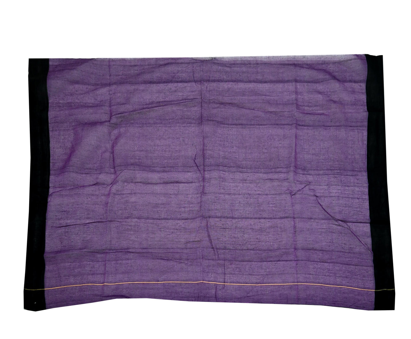 Indian Vintage Sari Purple Pure Cotton Hand Woven Sarees Craft Fabric 5yd Ethnic Crafting Quilting Dress Making Quilting With Blouse Fabric