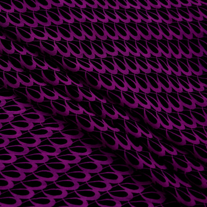Indian Women Vintage Sari Black & Purple 100% Pure Georgette Silk Printed Saree Sewing 5yd Soft Craft Fabric Dress Making Dress Designing