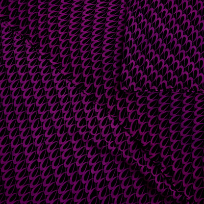 Indian Women Vintage Sari Black & Purple 100% Pure Georgette Silk Printed Saree Sewing 5yd Soft Craft Fabric Dress Making Dress Designing