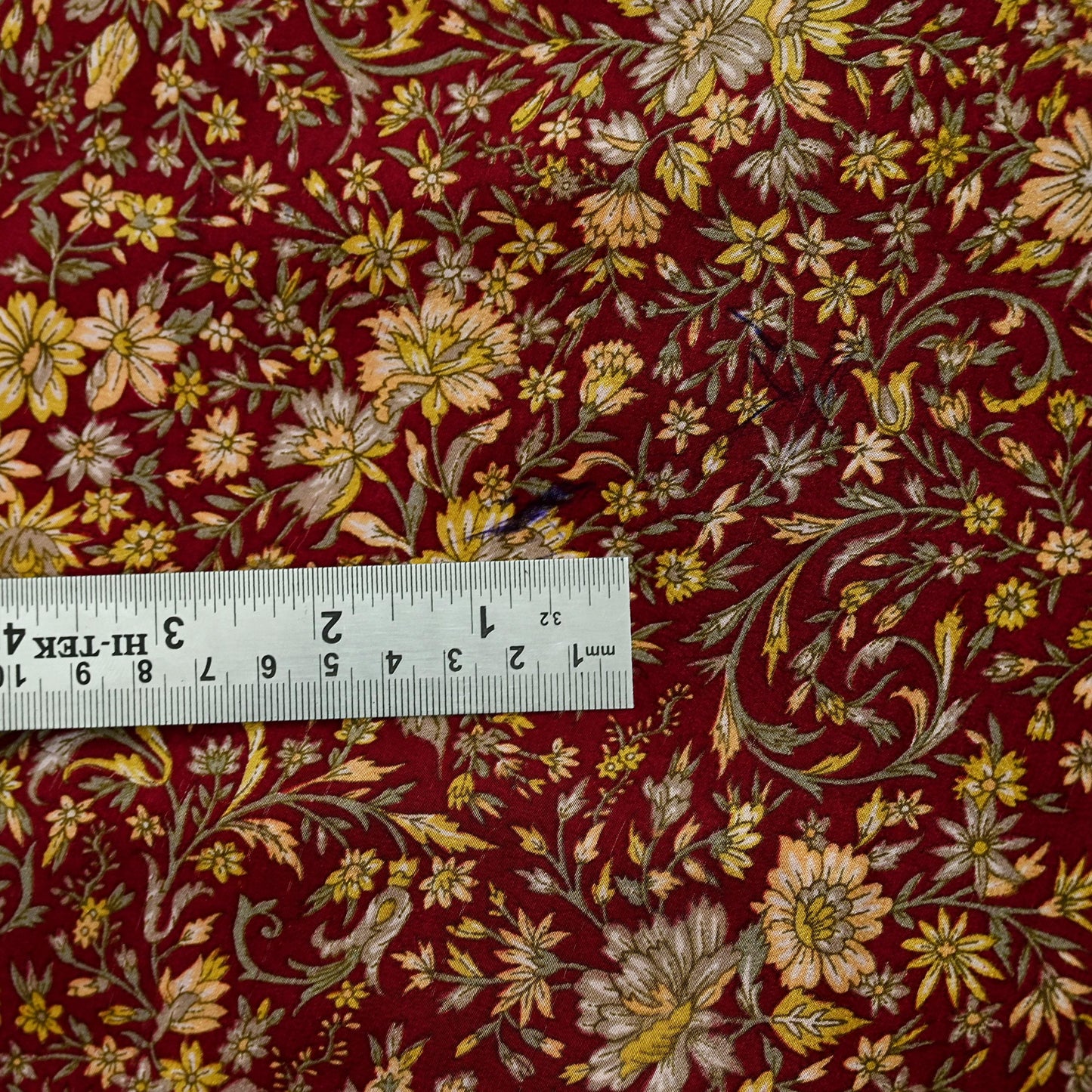 Indian Vintage Maroon Saree Pure Crepe Silk Printed Sari 5yd Sewing Floral Soft Craft Fabric Ethnic Wrap Dress making For Crafting Quilting