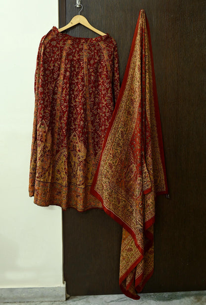 Indian Pre-owned Pure Silk Hand Embroidered Ritu Kumar Designer Lehenga And Dupatta Set Ethnic Bollywood Party Wear