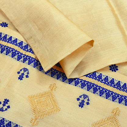 Indian Vintage Beige Dupatta Long Stole Pure Tussar silk Hand Woven Dupatta Veil Scarves soft Boho Wrap Dressmaking Zari