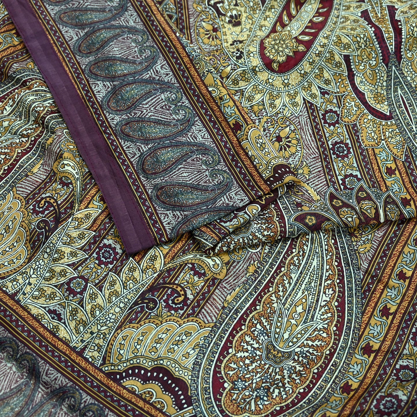 Women Indian Vintage Dupatta Long Stole Pure silk Digital Printed Dupatta Veil Scarves soft Boho Wrap Dressmaking Floral