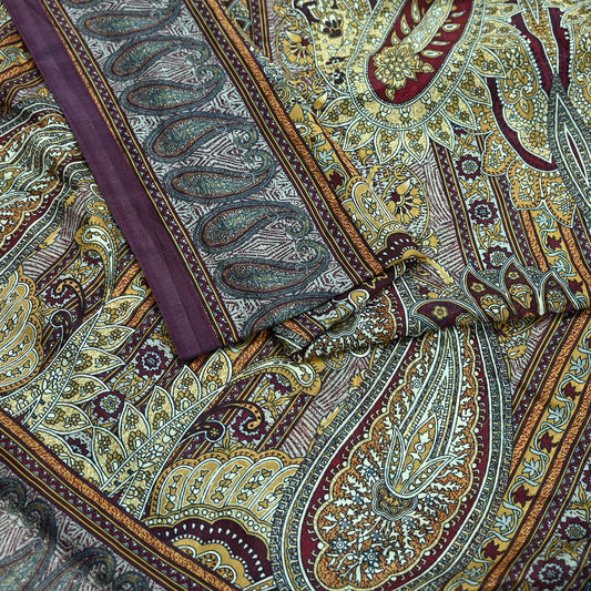 Women Indian Vintage Dupatta Long Stole Pure silk Digital Printed Dupatta Veil Scarves soft Boho Wrap Dressmaking Floral