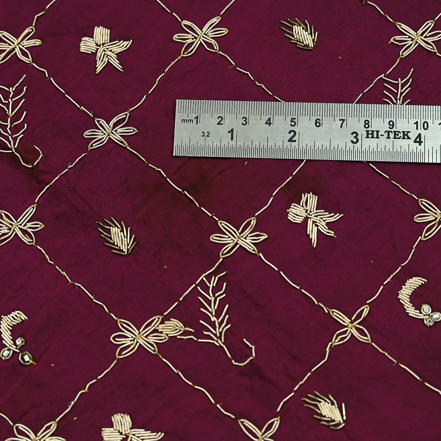 Indian Vintage Heavy Wedding Wine Dupatta Pure Satin Silk Long Stole Hand Embroidered Scarves Golden Zardozi Stole Fringes Bridal veil