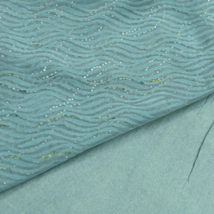 Indian Vintage Heavy Sarees Gray Pure Silk & Brasso Hand Embroidered Sari Fabric 5Yd Sewing Ethnic Sequins Wedding sarees