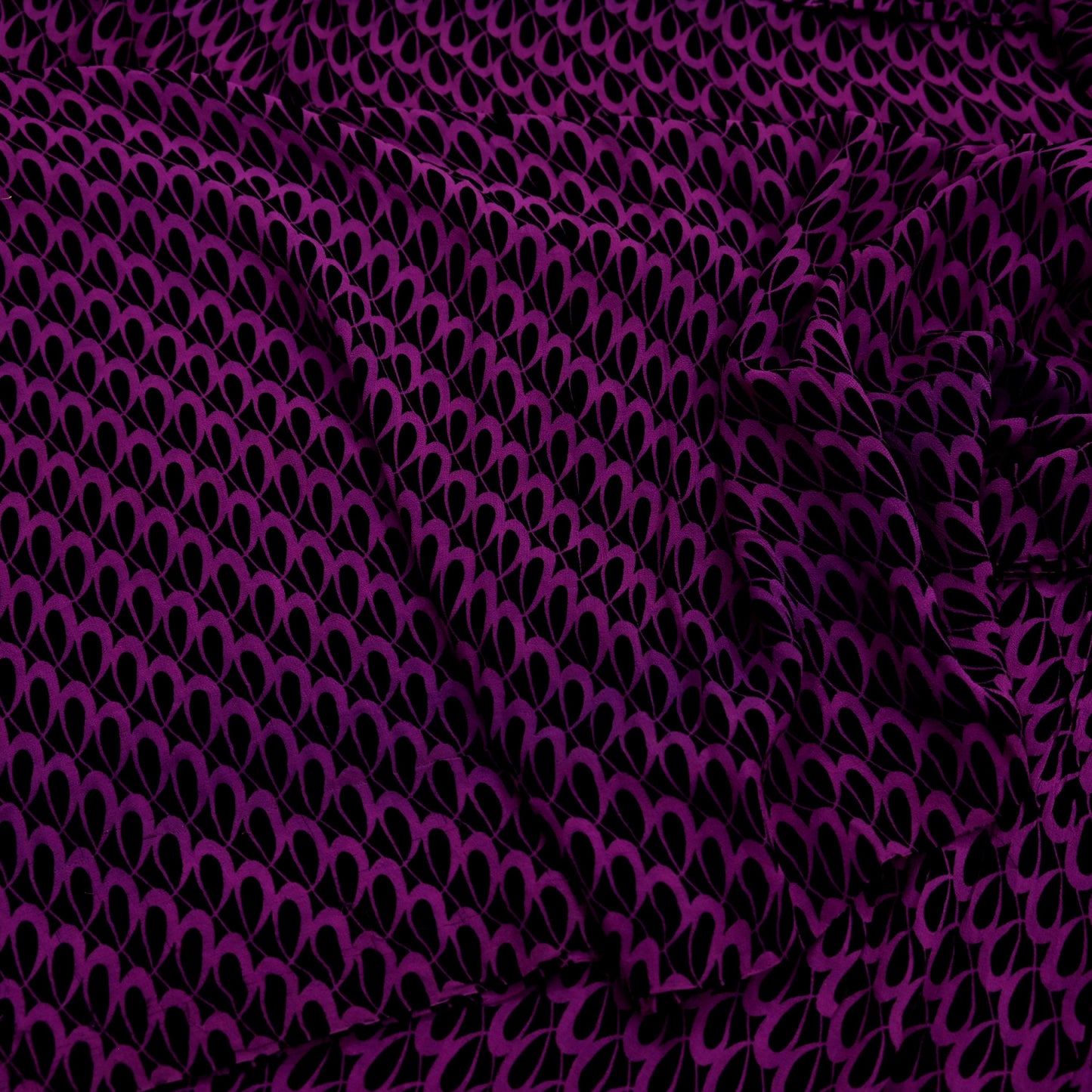 Indian Women Vintage Sari Black & Purple 100% Pure Georgette Silk Printed Saree Sewing 5yd Soft Craft Fabric Dress Making Dress Designing