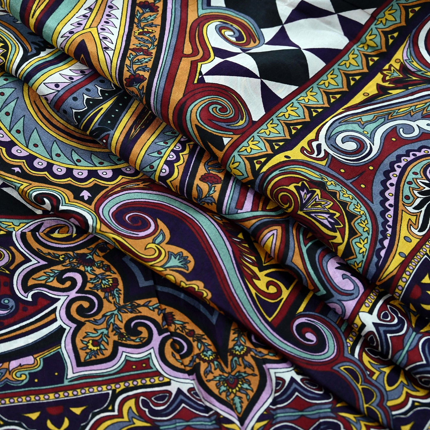 Women Indian Vintage Dupatta Long Stole Pure silk Digital Printed Dupatta Veil Scarves soft Boho Wrap Dressmaking Floral