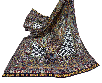 Women Indian Vintage Dupatta Long Stole Pure silk Digital Printed Dupatta Veil Scarves soft Boho Wrap Dressmaking Floral