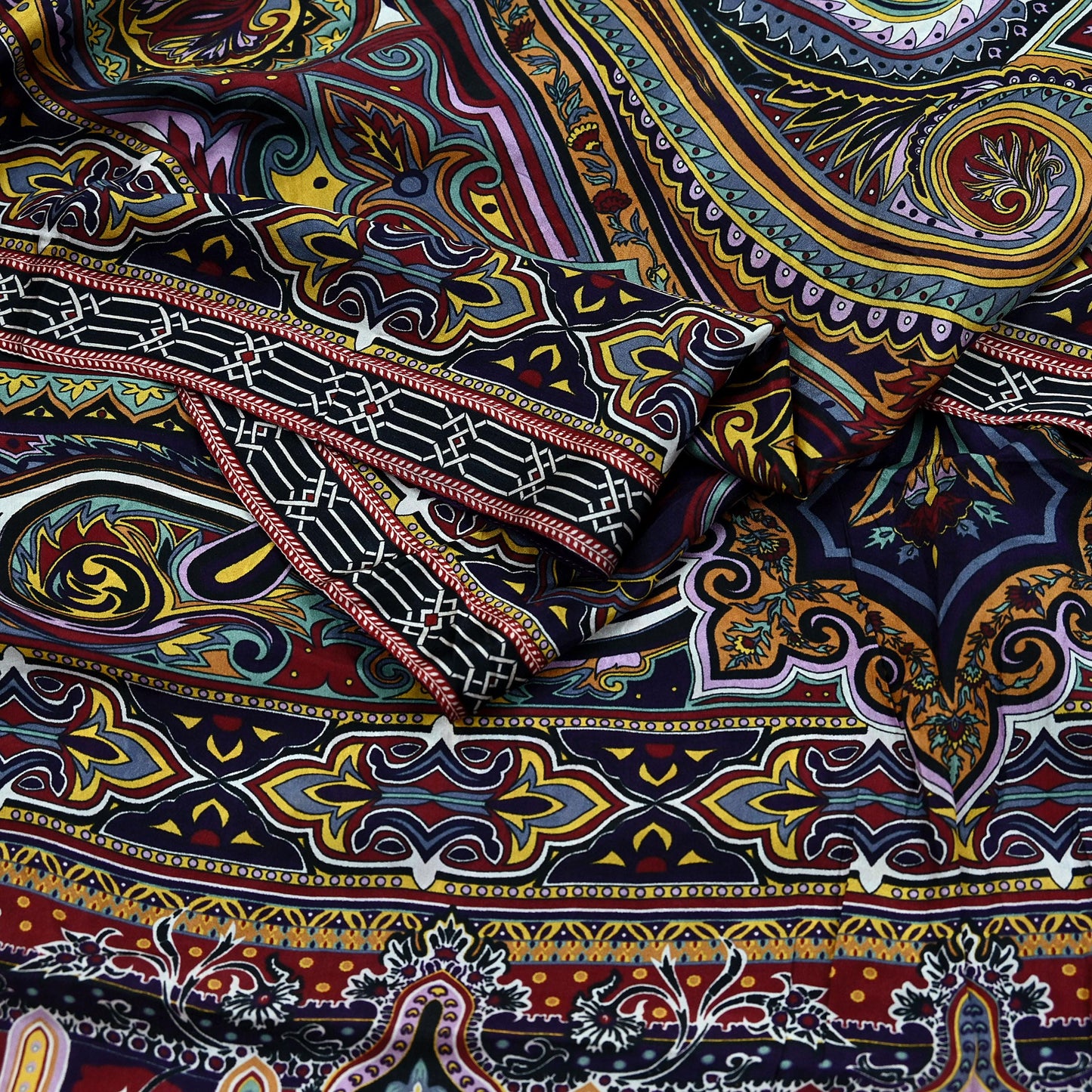 Women Indian Vintage Dupatta Long Stole Pure silk Digital Printed Dupatta Veil Scarves soft Boho Wrap Dressmaking Floral