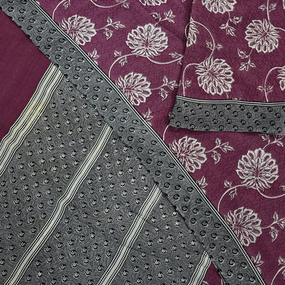 Indian Vintage Sari Pink Pure Crepe Silk Printed Saree 5yd Sewing Craft Fabric Abstract Soft Wrap Dress Making Quilting Crafting