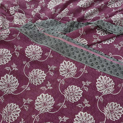 Indian Vintage Sari Pink Pure Crepe Silk Printed Saree 5yd Sewing Craft Fabric Abstract Soft Wrap Dress Making Quilting Crafting