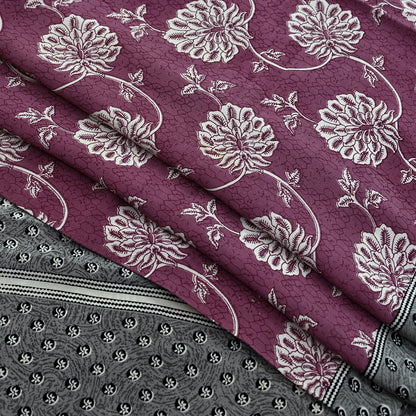 Indian Vintage Sari Pink Pure Crepe Silk Printed Saree 5yd Sewing Craft Fabric Abstract Soft Wrap Dress Making Quilting Crafting