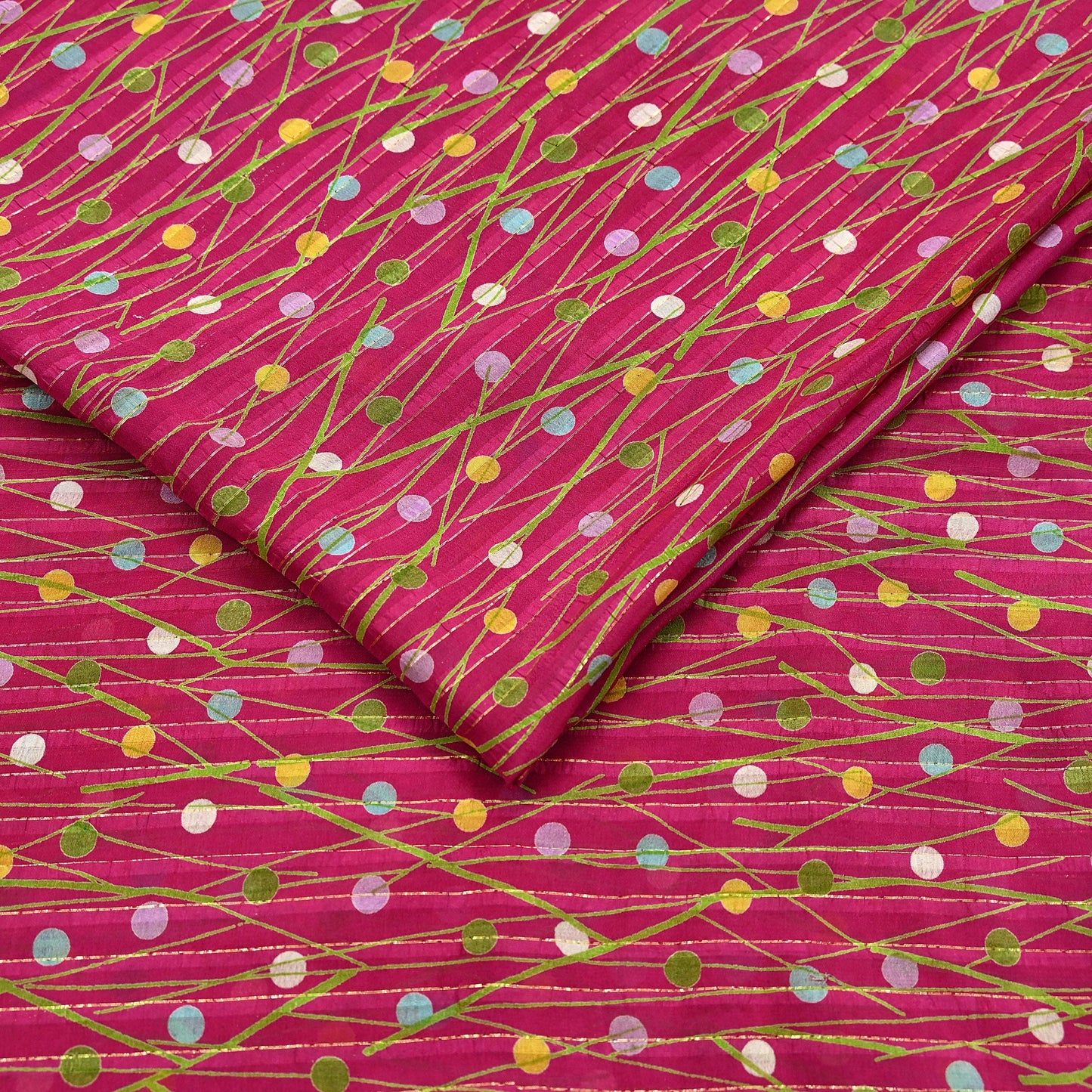 Indian Vintage Sari Pink 100% Pure Silk Woven Printed Sarees Craft Fabric 5yd Sewing Dress Making Floral Upcycle Quilting Crafting Used