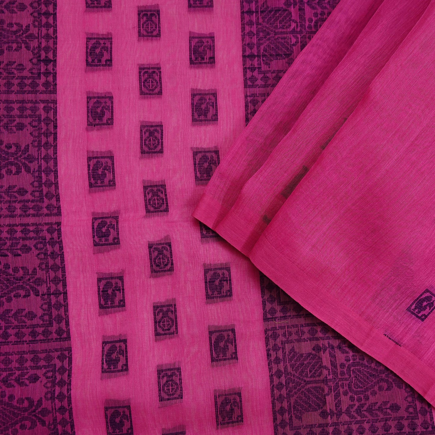 Indian Vintage Sari Pink Pure chanderi Silk Hand Woven Sarees Craft Fabric 5Yd Floral Soft Bollywood Sarees Crafting Upcycle