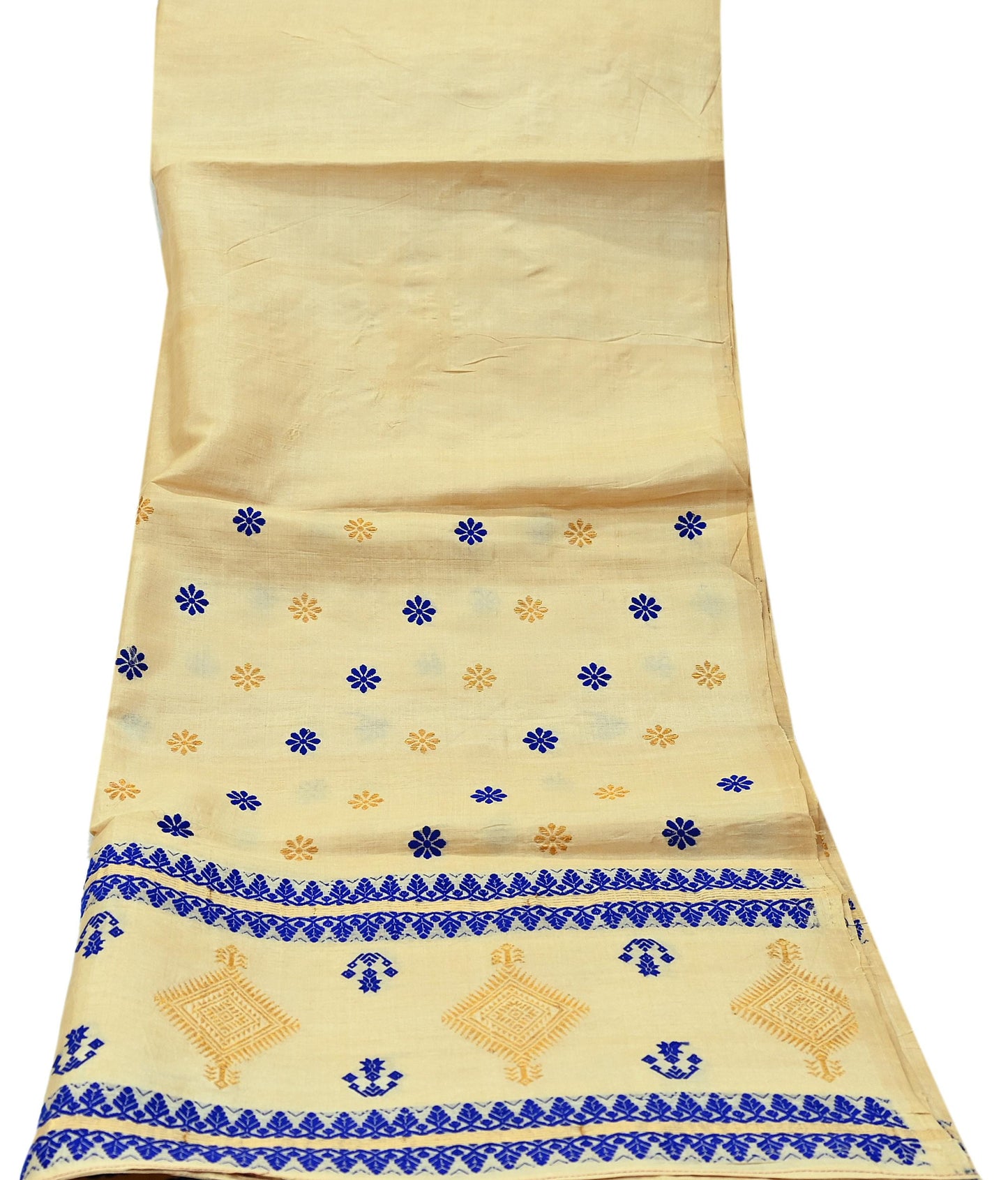 Indian Vintage Beige Dupatta Long Stole Pure Tussar silk Hand Woven Dupatta Veil Scarves soft Boho Wrap Dressmaking Zari