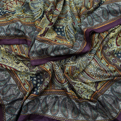 Women Indian Vintage Dupatta Long Stole Pure silk Digital Printed Dupatta Veil Scarves soft Boho Wrap Dressmaking Floral