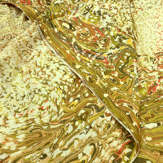 Indian Vintage Ivory & Green Saree Pure Silk Printed Sari 6yd Sewing Craft Fabric Dress Making Soft Crafting Quilting Quilting Upcycle