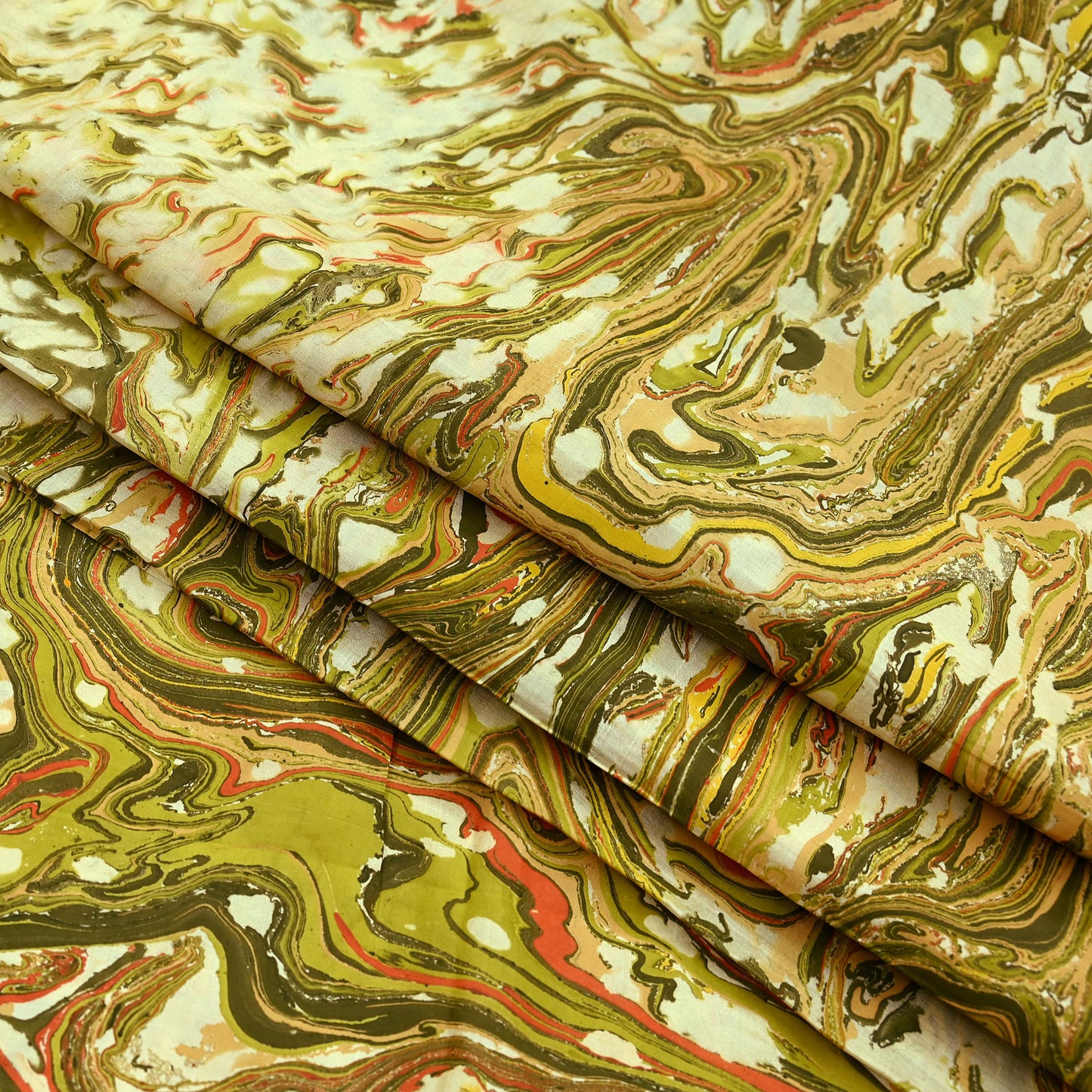 Indian Vintage Ivory & Green Saree Pure Silk Printed Sari 6yd Sewing Craft Fabric Dress Making Soft Crafting Quilting Quilting Upcycle