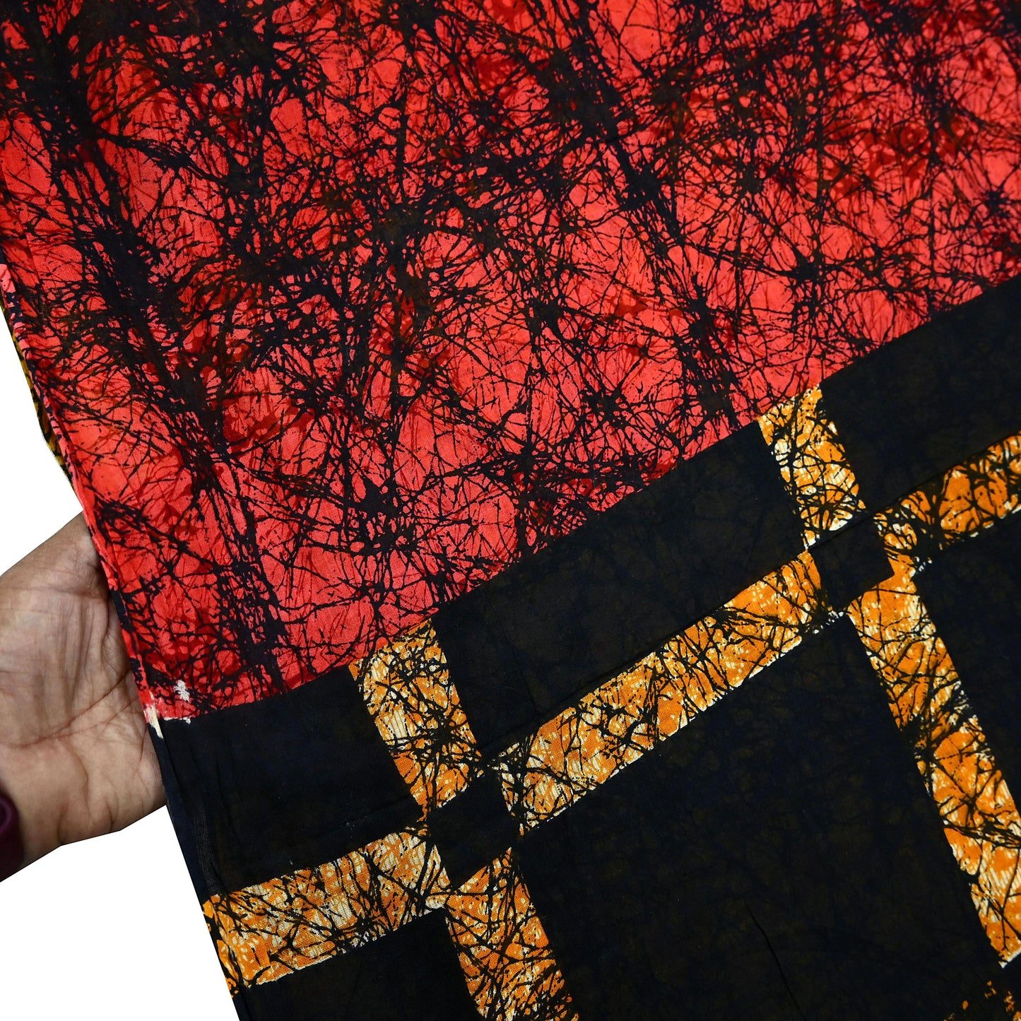 Indian Vintage Sari Multi Batik Printed Pure Cotton Saree Craft Fabric 5Yd Sewing Soft Sarong Wrap Boho Dress Making Quilting