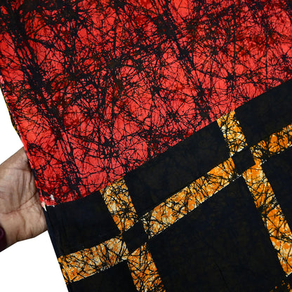Indian Vintage Sari Multi Batik Printed Pure Cotton Saree Craft Fabric 5Yd Sewing Soft Sarong Wrap Boho Dress Making Quilting