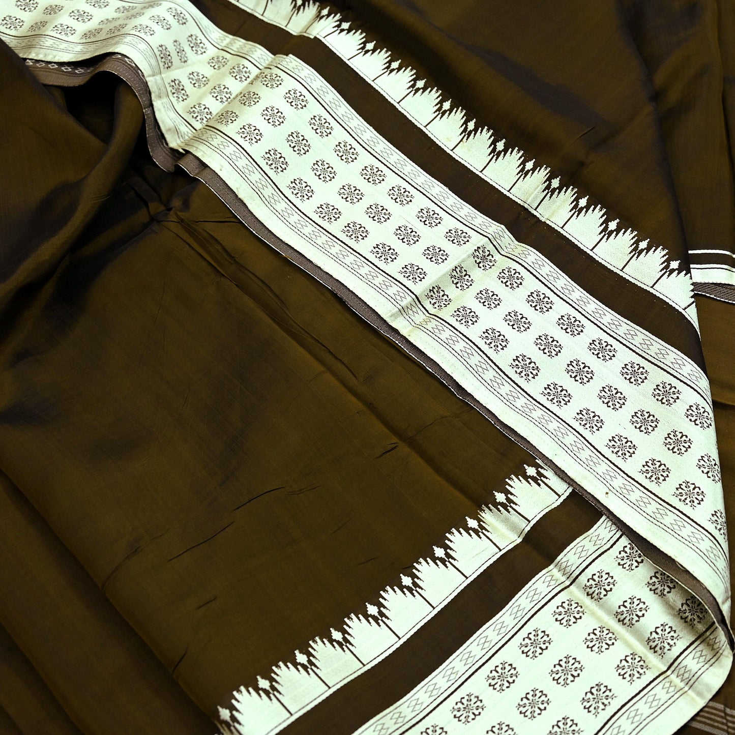 Indian Vintage Sari Green Mysore Silk Woven Sarees Craft Fabric 5Yd Ethnic South silk Dress Making Crafting Upcycle Quilting