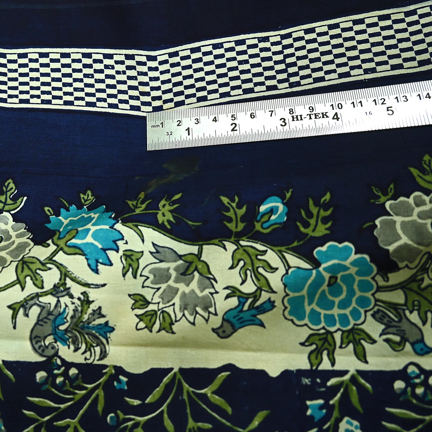 Indian Vintage Sari Blue Pure Silk Printed Sarees 5yd Sewing Craft Fabric Soft Dress Making Wrap Paisley Upcycle Quilting Crafting