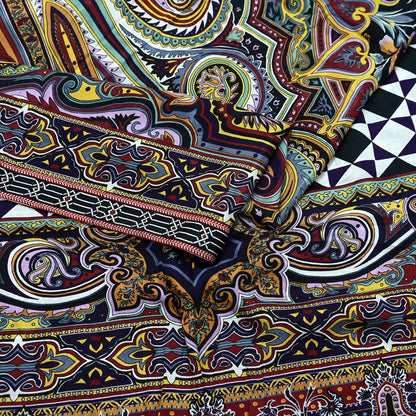 Women Indian Vintage Dupatta Long Stole Pure silk Digital Printed Dupatta Veil Scarves soft Boho Wrap Dressmaking Floral
