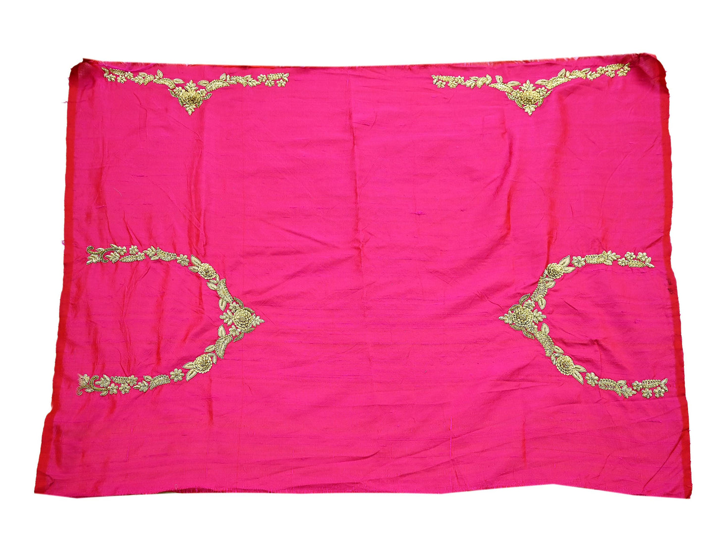 Indian Heavy Sari Peach Pure Georgette Silk Hand Embroidered Sarees Designer Sabyasachi 6Yd Sewing Ethnic Sarees With Blouse Fabric
