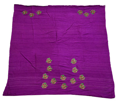 Indian New Heavy Sari Purple Net/Mesh Hand Embroidered Designer Manish Malhotra Sarees 6Yd Ethnic Zardozi/Dabka Zari With Blouse Fabric