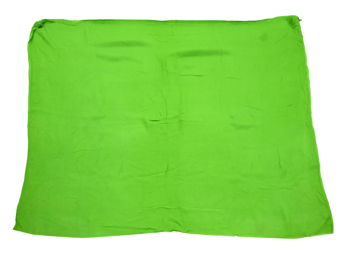 Indian Women Vintage Green Sarees Blend Chiffon Printed Sari Sewing 5yd Soft Craft Fabric Floral Wrap Boho Zari Quilting Blouse Fabric