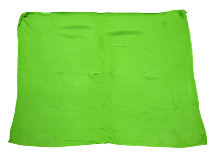 Indian Women Vintage Green Sarees Blend Chiffon Printed Sari Sewing 5yd Soft Craft Fabric Floral Wrap Boho Zari Quilting Blouse Fabric