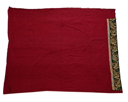Indian New Saree Pure Chanderi Silk & Satin Silk Hand Embroidered Sabyasachi Designer Sari 6Yd Soft Ethnic Zardozi/ With Blouse Fabric
