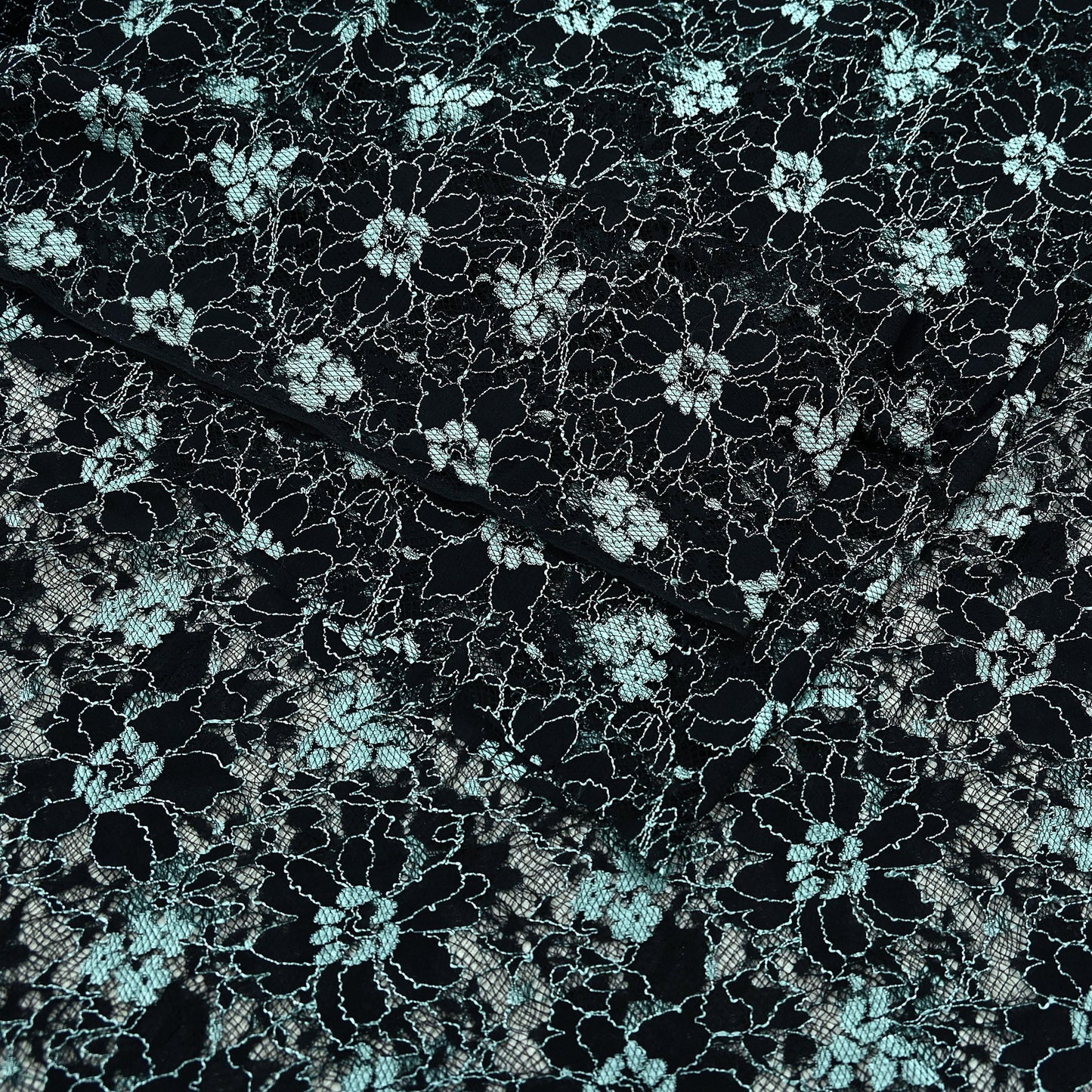 Indian Vintage Black Saree Net/Mesh Hand Embroidered Sari Craft Fabric Floral 7Yd Sewing Dress making Crafting Quilting Upcycle