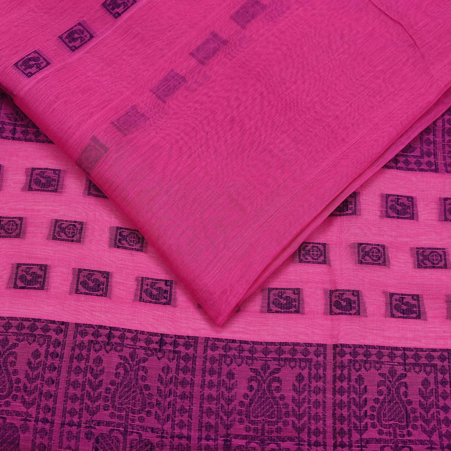 Indian Vintage Sari Pink Pure chanderi Silk Hand Woven Sarees Craft Fabric 5Yd Floral Soft Bollywood Sarees Crafting Upcycle